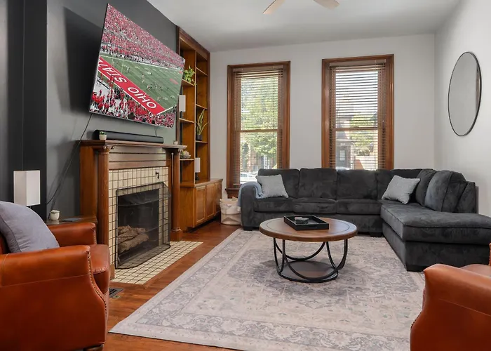 Short North Luxury 4br Free Parking & Fire Pit *